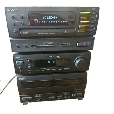 Sony MHC-1750 Mini Hi-Fi Component System Cassette Radio & CD Player