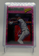 JP Crawford 2026 Topps Heritage Chrome Pink Sparkle SP Mariners #289