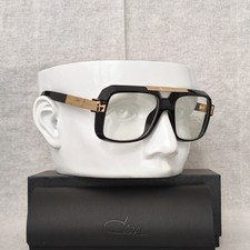 Cazal Glasses Black Golden Frame Clear Lens Men's Women's Eyewear New