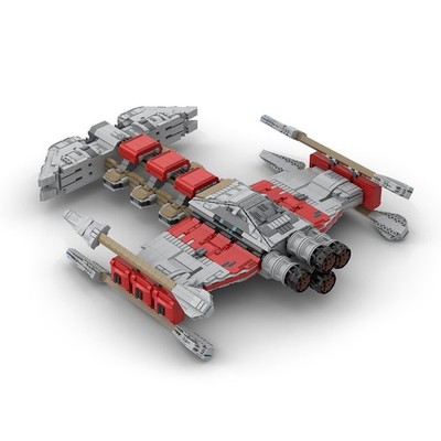 MOC-143956 Terran Battlecruiser Future Starship Sci-Fi Model 3665 Pcs