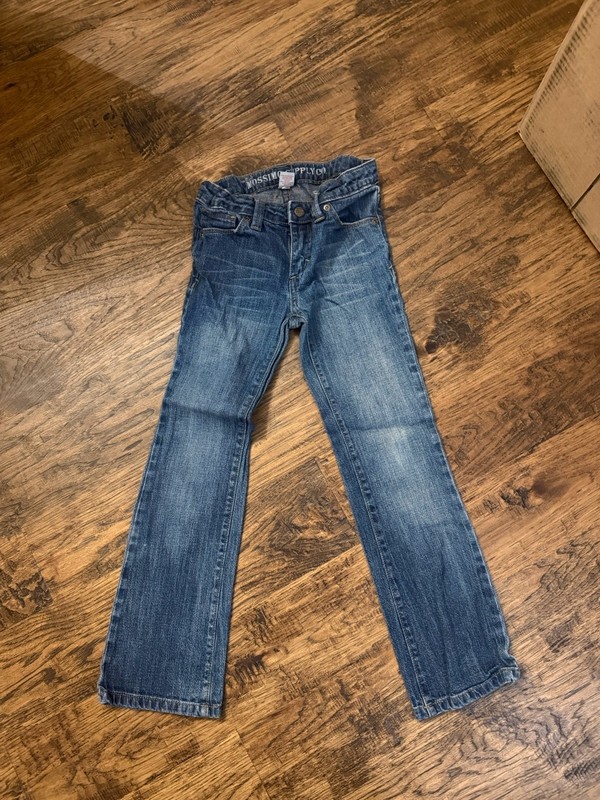 Mossimo Supply Company Girls Jeans Size 7 Adjustable Waist