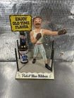 Vintage Pabst Blue Ribbon Beer Bar Display Metal Boxer Figurine In Ring PBR