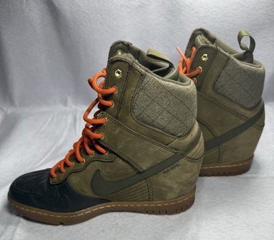 Nike Dunk Sky High Sneakerboot H20 Repel Olive Green Women s 8.5