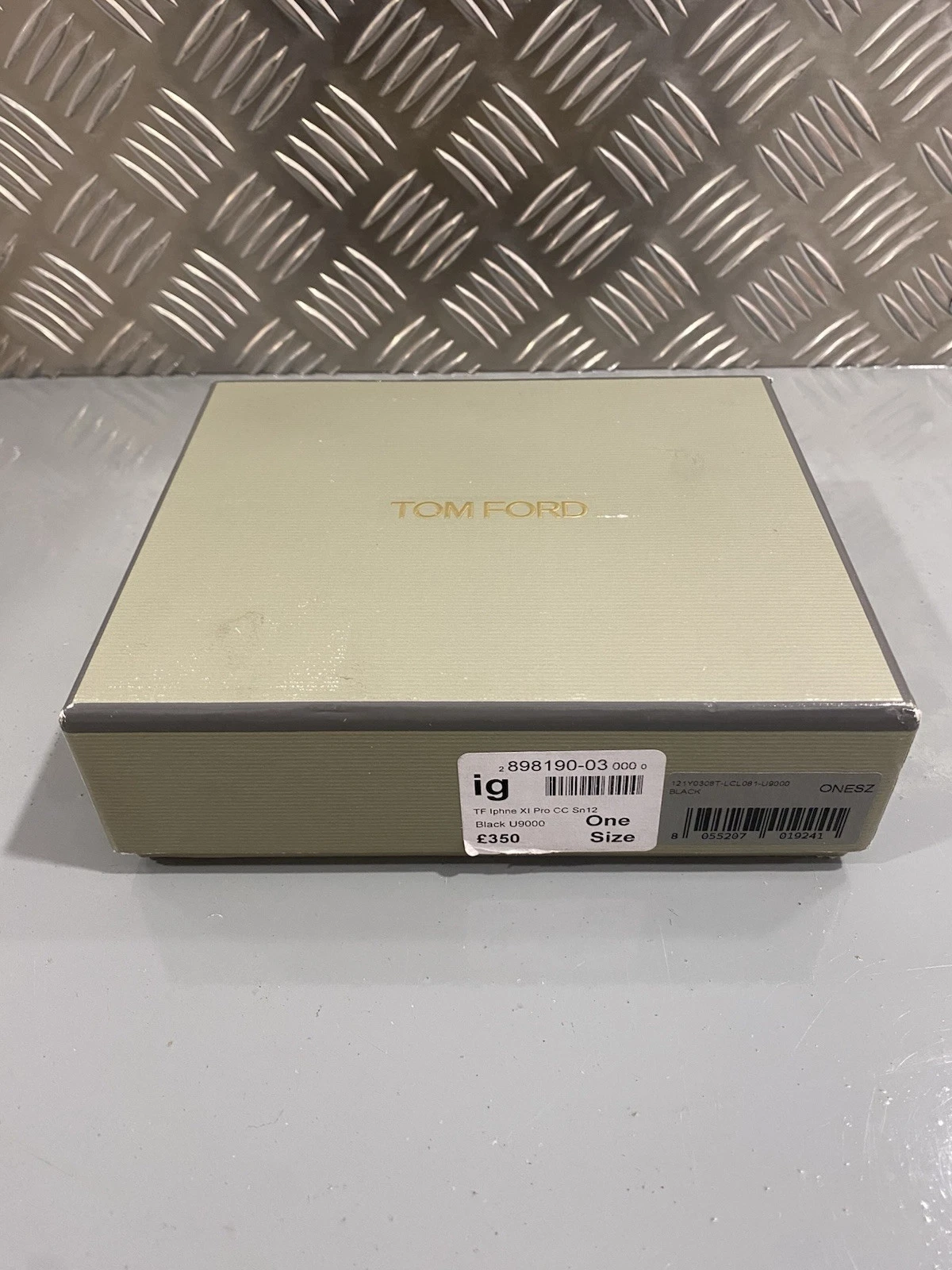 Tom Ford iPhone 11 Pro Black Phone Case Card Slip Brand New Box Damaged 2