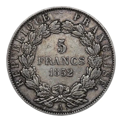 Napoléon III (1852-1870) 5 Francs 1852 A Paris Argent 24.87 gr - Photo 1/2