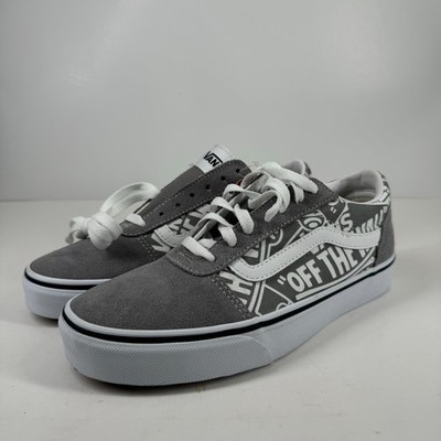 Vans Ward Low OTW Repeat Men s 7.5 Frost Grey/White Suede Canvas Skate Sneaker