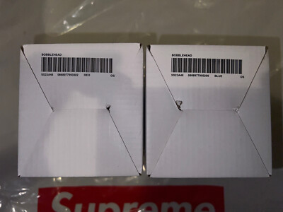 SUPREME SS23 BOBBLEHEAD TOYS RED & BLUE BRAND NEW in hand and