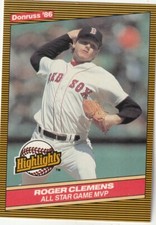 FREE SHIPPING-MINT-1986 Donruss Highlights #26 Roger Clemens Red Sox