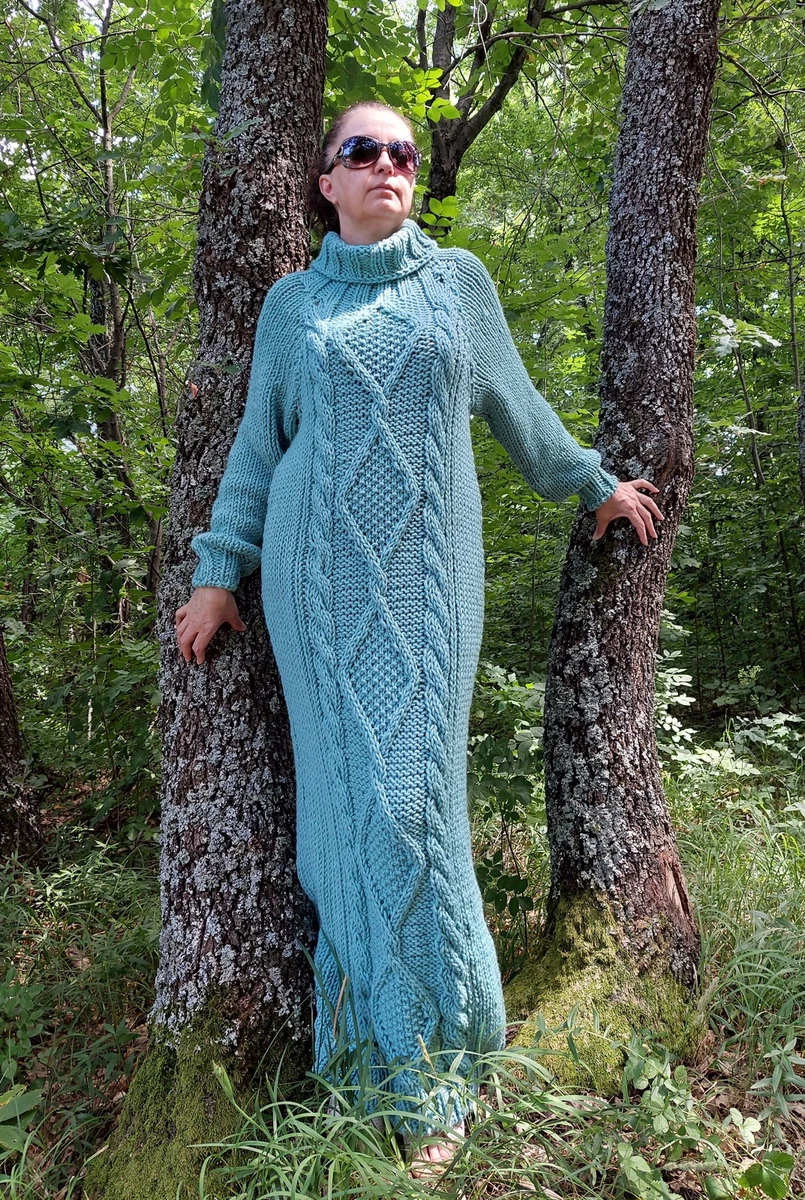 Floor length sales sweater dress
