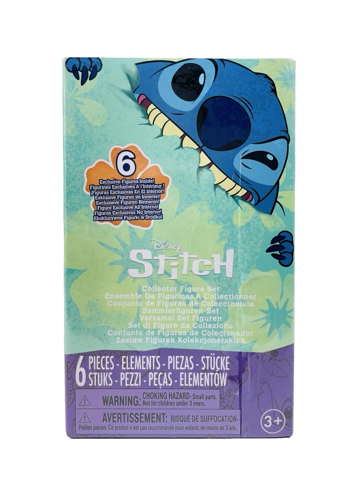 Juego de 6 figuras de personajes coleccionables Just Play Disney Stitch exclusivo Foto 2 de 4