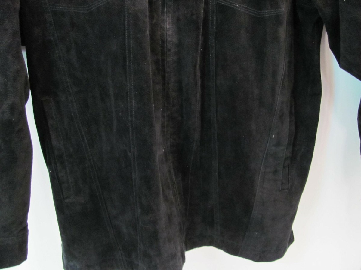 e*t様 Lounge Lizard double zip leather bl LOUNGE LIZARD LEATHER JACKET XL SUEDE BLACK ZIPPER | eBay