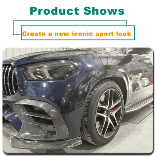 Fit For Benz W167 C167 GLE450 Sport Coupe Real Carbon Front Fins Air Vent Cover - Bild 10 von 15