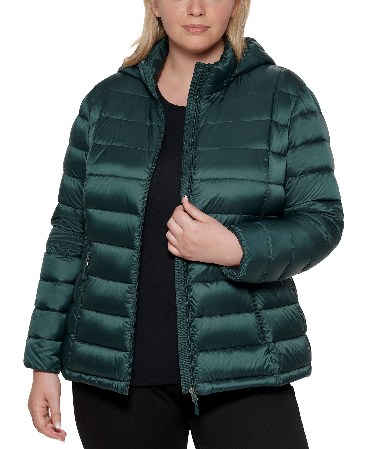 Hooded Packable Down Puffer Coat 0X 