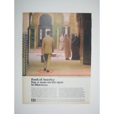 Vintage 1970s Bank Of America Advertisement P...