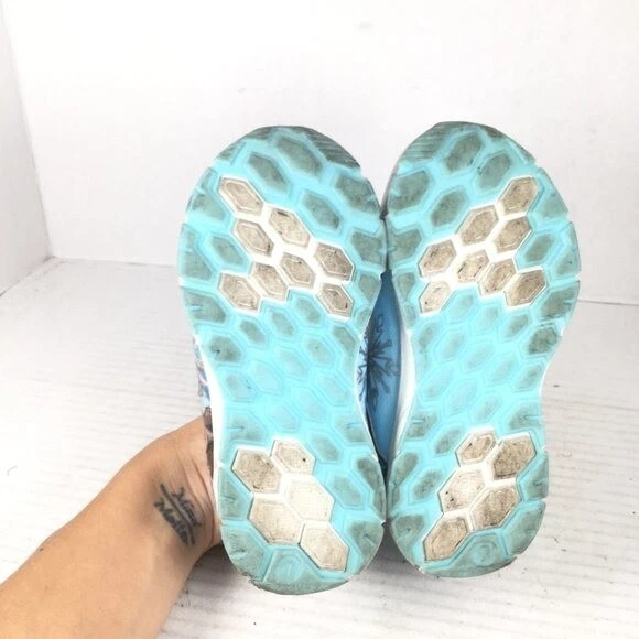Disney Frozen II Kids Girl's Sneakers Children's Shoes Blue/Silver Size 7 — 第 4/4 张图片