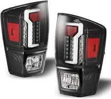 Upgraded LED Tail Lights For 2016-2023 Toyota Tacoma Rear Brake Lamps Clear