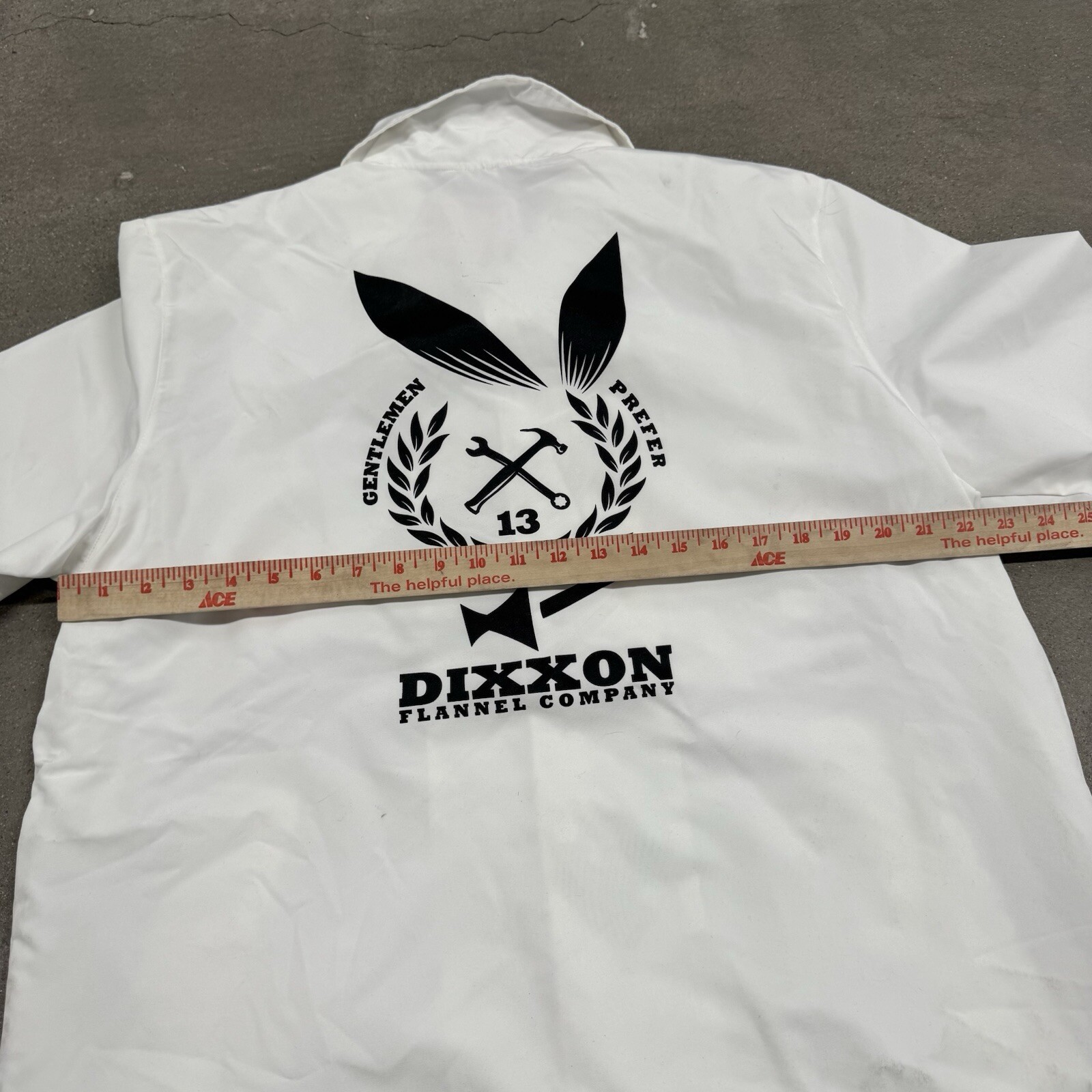 DIXXON Ground Up Custom Jacket WHITE Button Snap … - image 8