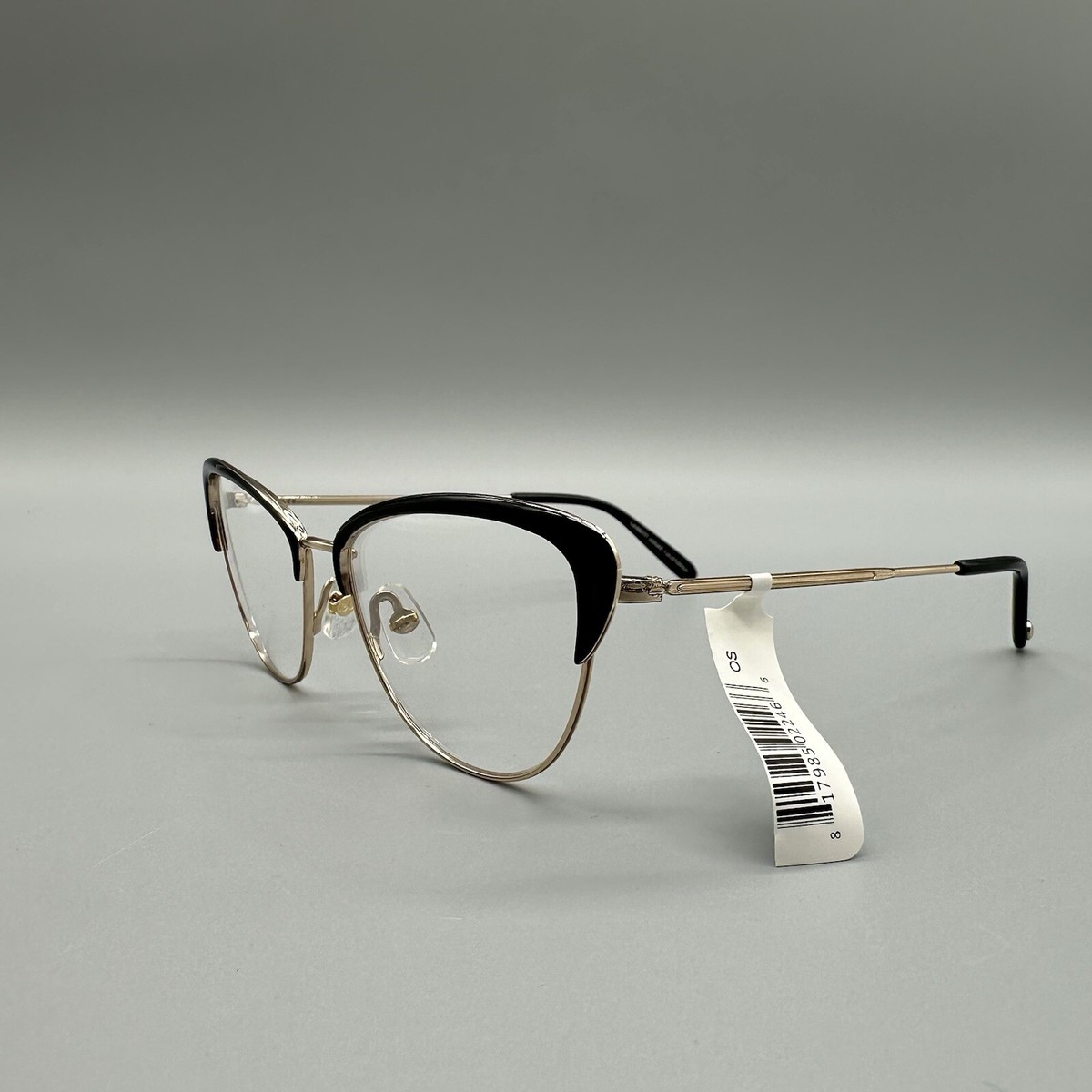Garrett Leight Cat Eye Glasses in Black and Gold $75 NWT Garrett Leight - Ocean (Black/Amber-Gold) – Good See Co main image 3