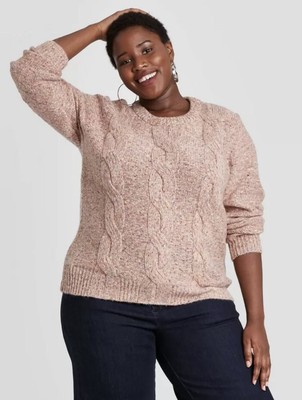 Cable Knit Pullover Sweater Sz 3X | eBay