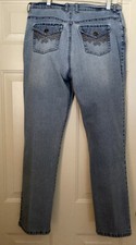 Gloria Vanderbilt Women’s Jeans, Size14  Straight W34 L 30 Snap Pockets