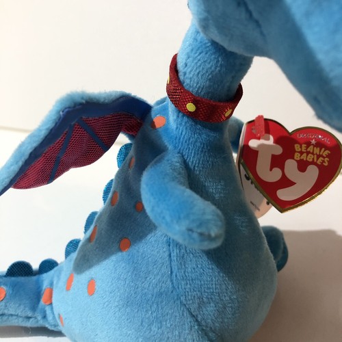 Beanie Babys Sammlung Disney Junior Stuffy der Drache 6 Zoll - Bild 7 von 10