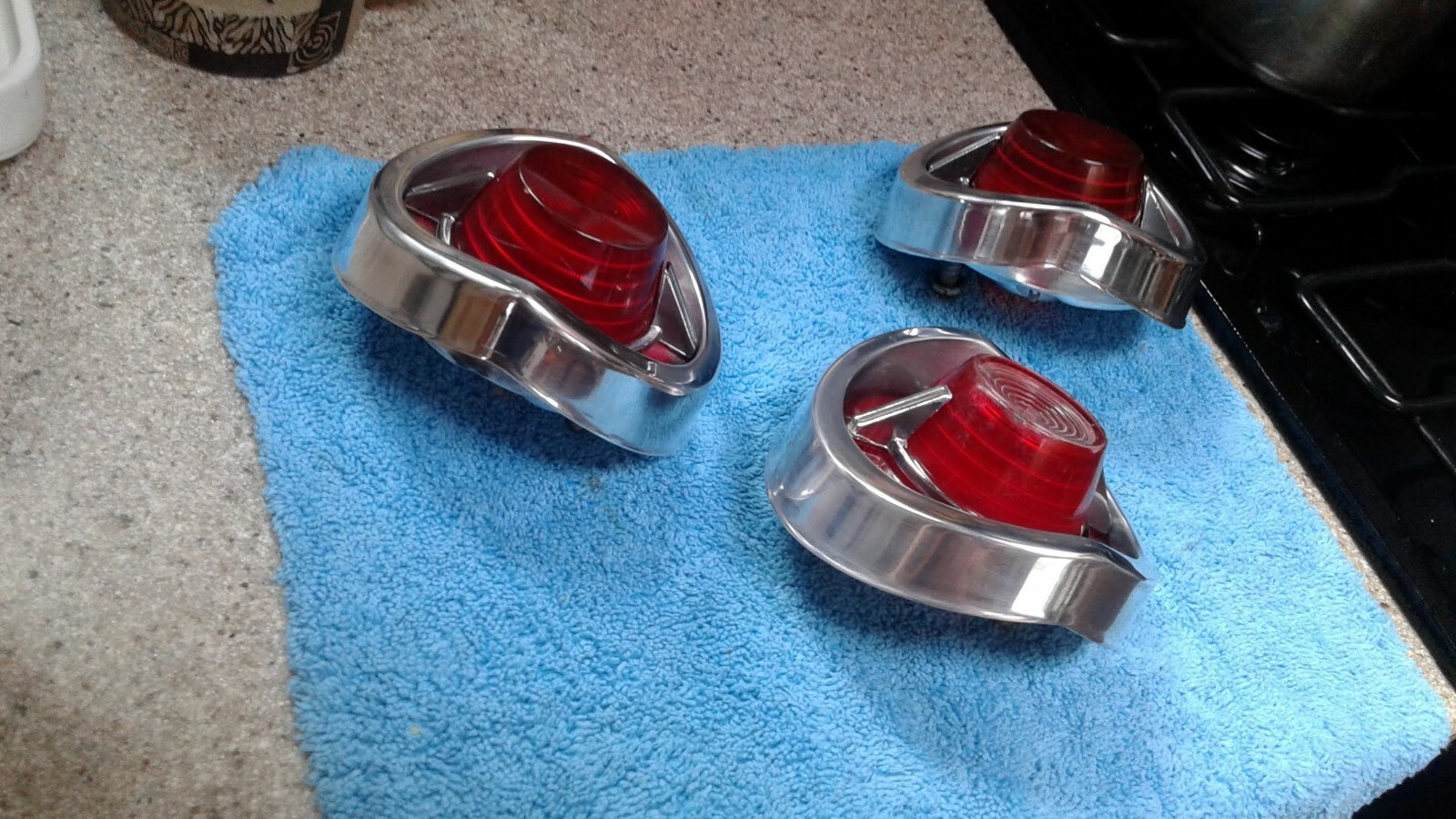 1960's 1962 Chevrolet Parts TAIL LIGHTS & HOUSINGS Badges Trim Original