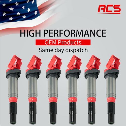 6PCS High Performance Ignition Coil for BMW 328i 335i 435i 525i 528i X5
