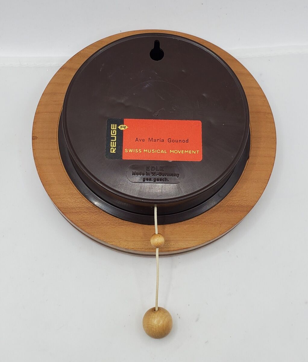 Vintage Reuge Music Box 1976 Christmas Wall Hanging Swiss Vintage Reuge Music Box 1976 Christmas Wall Hanging Swiss