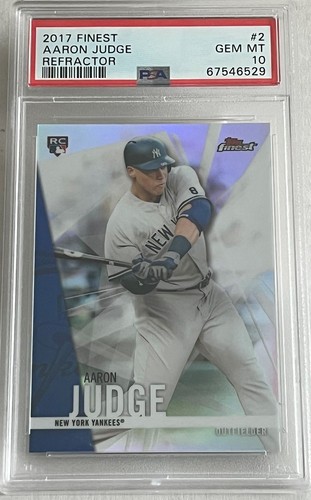 Aaron Judge [Refractor] #2 2017 Topps Finest card