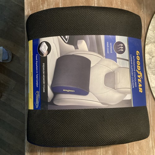 Goodyear Memory Foam Lumbar Pillow Cushion Office Chair Car Seat Lower
