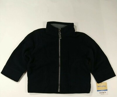 Baby Boy Jacket 12 Months Black Carters Microfleece Coat Winter