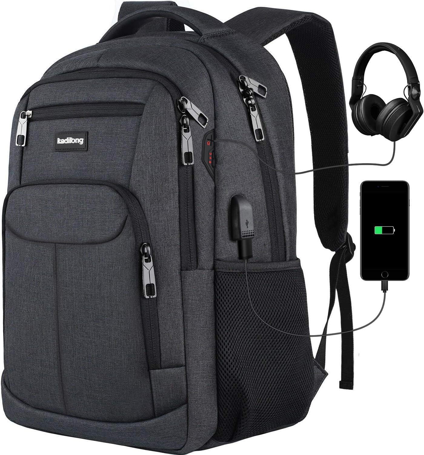 Laptop Backpack MenSchool Backpacks for Student Teen Boys Bookbag College Com...-image