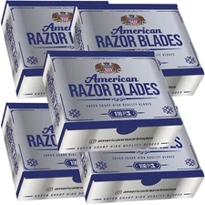 The Shave Factory American Razor Blades - Single Edge Razor Blades - Pack of 5
