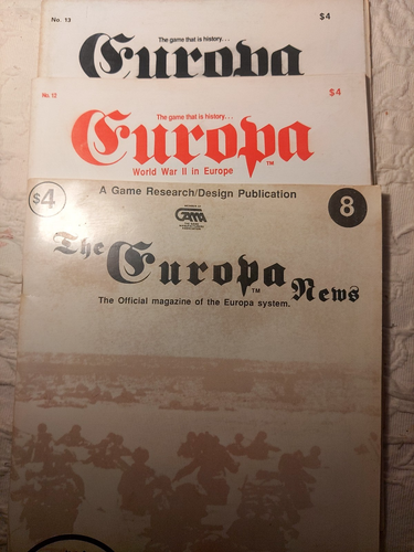 Europa magazine #8, 12, 13 - Game Research Design (GRD) - free ship