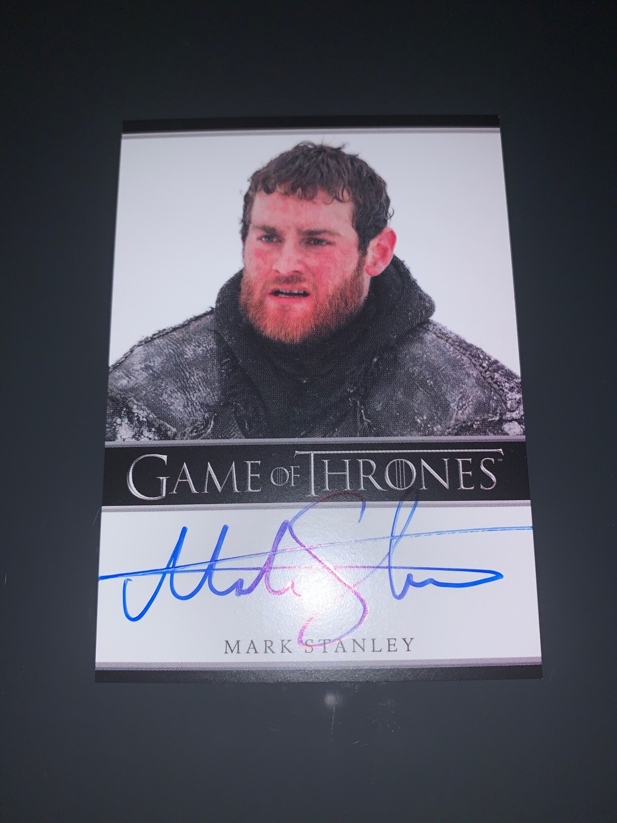 Mark Stanley As Grenn Authentic Autograph Card In Game Of Thrones. | eBay