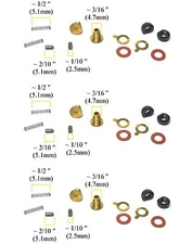 3 SetS Vintage TRADESHIP Japan 1/24 1/32 Slot Car CARBON BRUSHES SCREWS +SPRINGS