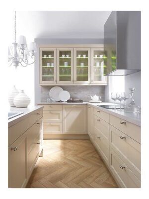 Moderne Küchezeile Einbauküche Senso Franceska Hell Beige Matt 240 CM #L23714 