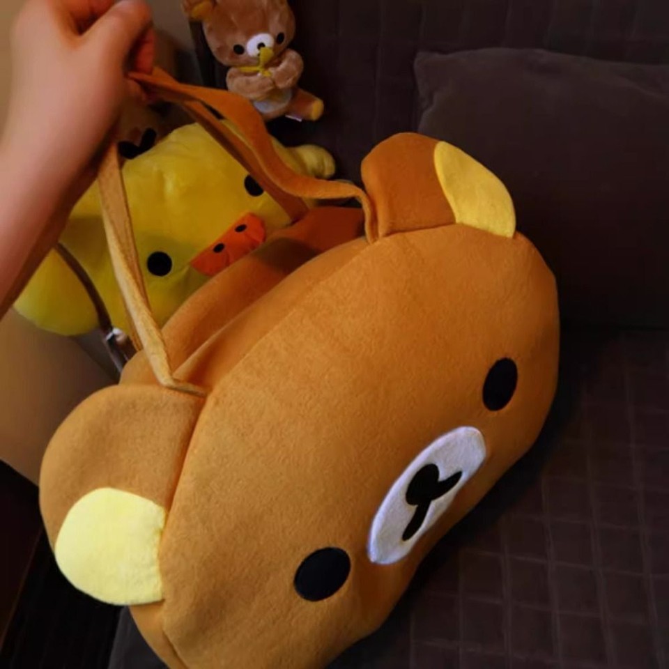 Yellow Round Tote Large Capacity Shoulder Bags Durable Shopping Bag eBay