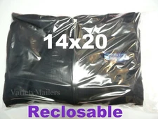 30 Reclosable Storage Bags 14''x 20'' Clear 2 Mil Zip-Top Merchandise Bags 14x20