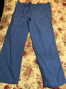 1 Ceil Blue Pants Scrubs Med 100 Soft Cotton Flannel Medical