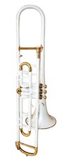 valve Trumbone WHITE Bb valve for learner biggner student WITH CASE TROMBONE