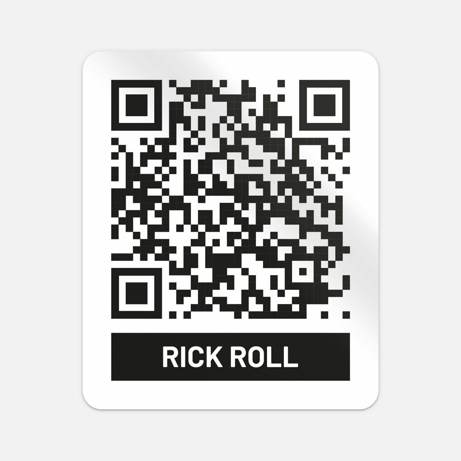 I have designed the simplest Rickroll QR Code possible only