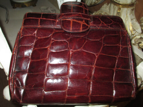 Vintage Joan & David allegator/crocodile leather  Bag/handbad clutch - 第 1/11 張圖片