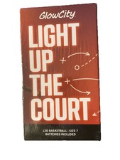 Glowcity Glow in the Dark Basketball - Size 7 Light up Ball for Kids, Teens NIB