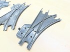 Prewar O Gauge Tinplate Train Track LH/RH Switch Turnouts & Crossing — photo 4
