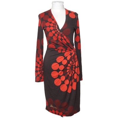 Desigual, Wickelkleid, Größe: M, Schwarz/Rot, Elasthan/Polyester/Viskose #TPf