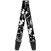Guitar Strap - Splatter Black/White (Us Import) ACC NEU