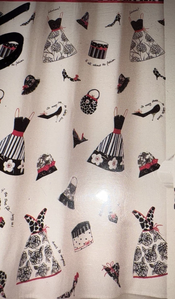 Saturday Knight Ltd. NUEVO COSMO Elegante Uptown Niña Vestido Sombrero Cortina de Ducha Foto 4 de 4