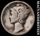 1918-D Mercury Dime- Silver- Scarce Better Date No Reserve #J3101