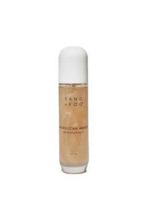 Sand + Fog  BODY OIL Shimmer Moroccan Amber * Full Size * 4 fl oz illuminating N